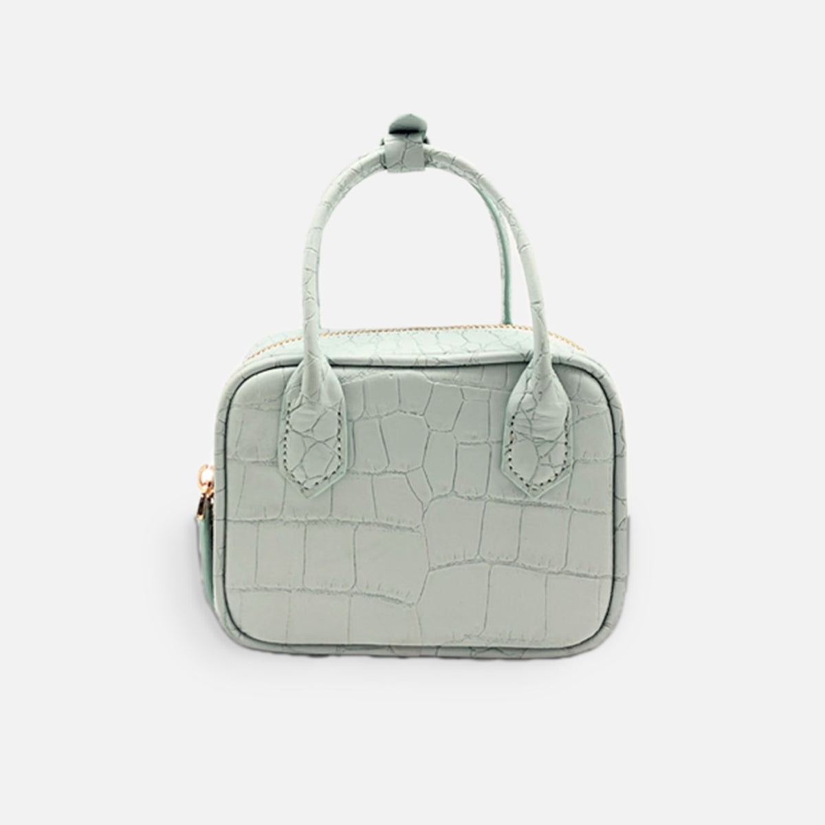 Klove MICRO LISBON bag in artic blue croc-embossed leather