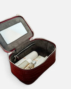 AMORE VANITY XL Maroon x MORE AMORE, open with mirror