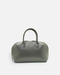 BOMBAY Mink Grey lizard-embossed top-handle bag, front view