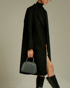 Model with the LUCCA Lizard Mink Grey bag