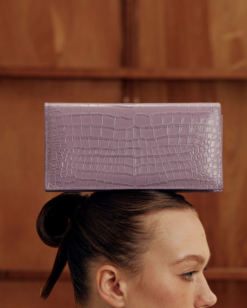 SIENNA STRETCH Lavender, worn by model